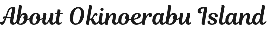 About Okinoerabu Island